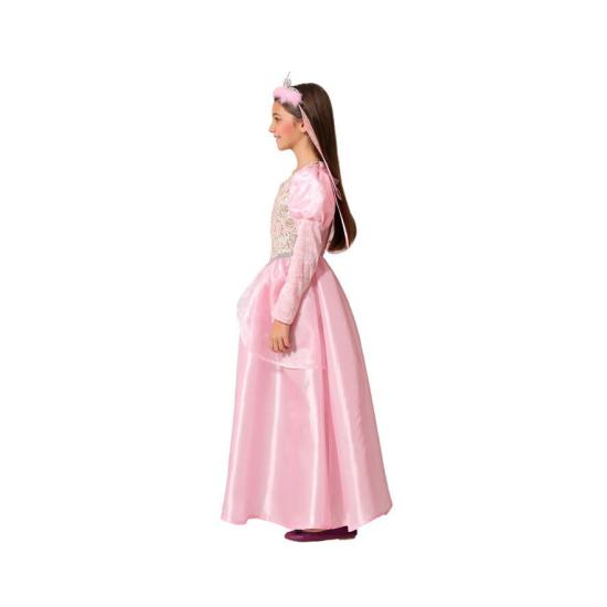 Fato de fada madrinha rosa em tamanho infantil