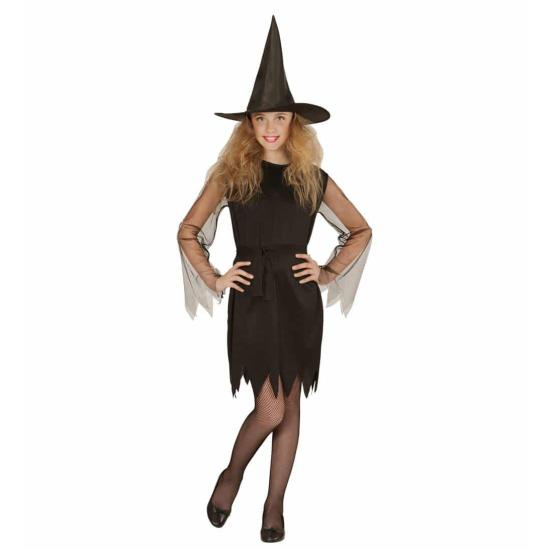 Fato de bruxa feliz de Halloween para menina