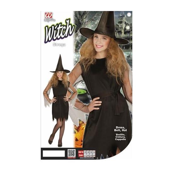 Fato de bruxa feliz de Halloween para menina