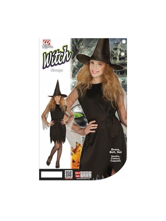 Fato de bruxa feliz de Halloween para menina