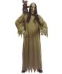 Fantasia de terror de bruxa de Halloween tamanho único adulto
