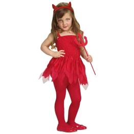 Fantasia infantil de diabo para Halloween