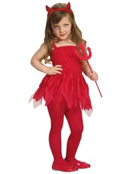 Fantasia infantil de diabo para Halloween