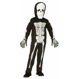 Fato de esqueleto de Halloween para criança t