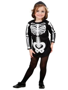 Fato de esqueleto de Halloween para menina