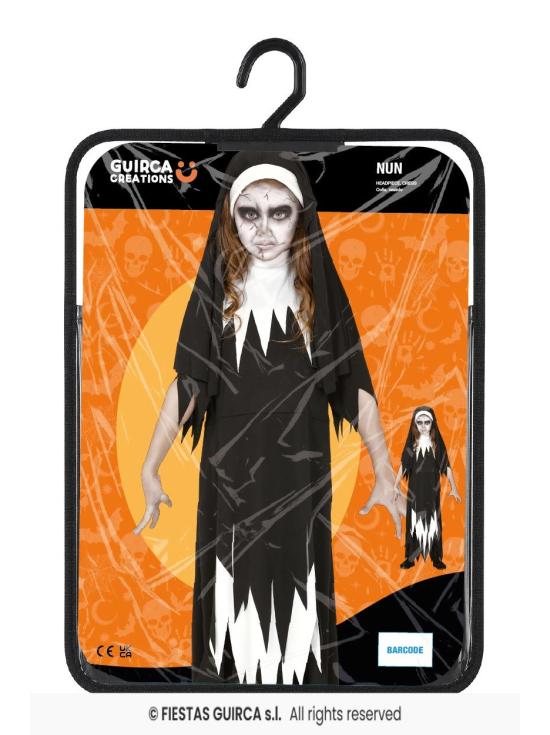 Fantasia de freira de Halloween