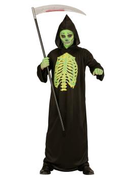 Fato de Halloween da Morte Fluorescente para criança