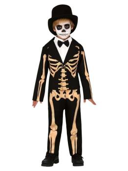 Fato de Halloween de Sr. Esqueleto para criança