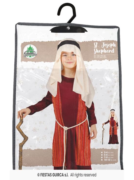 Fantasia Hebraica de Pastor Vermelho Infantil