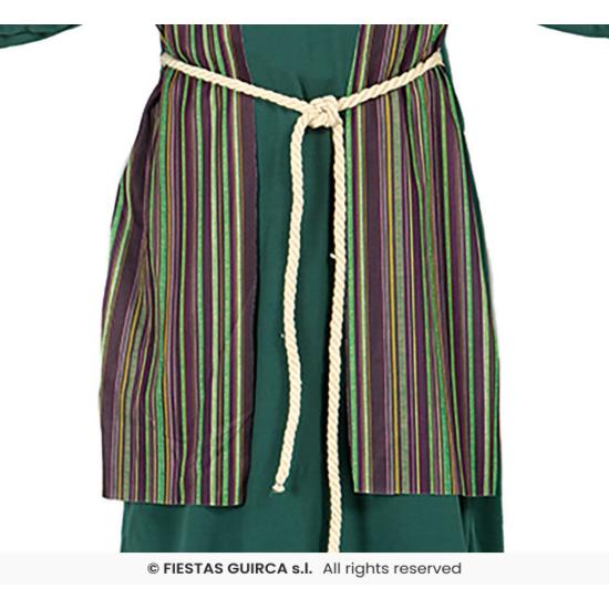 Traje Hebraico Pastor Verde Tamanho Criança