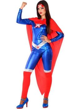 Fato de heroína cómica para mulher