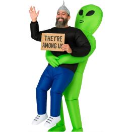 Traje inflável de abdutor alienígena – Traje com ventilador