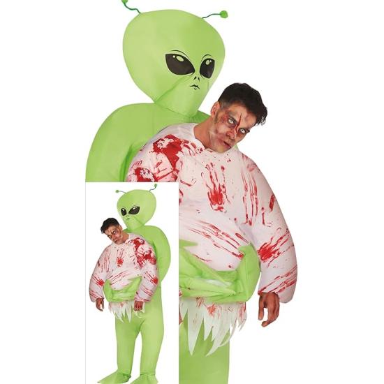 Fantasia inflável de alienígena abduzido para homens