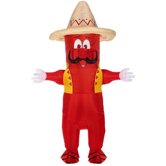 Fantasia inflável de pimenta mexicana para adulto