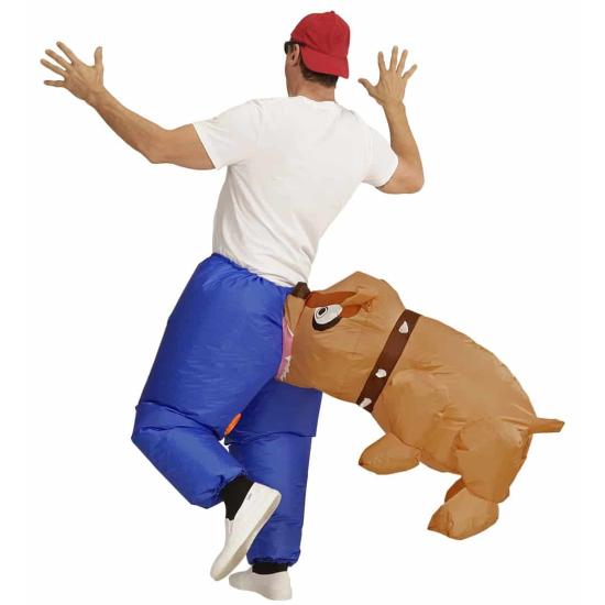 Fantasia inflável de cachorro mordedor tamanho único Fantasia inflável de cachorro mordedor tamanho único