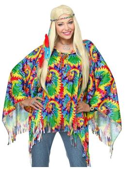 Fantasia Hippie Arco-Íris para Adultos.