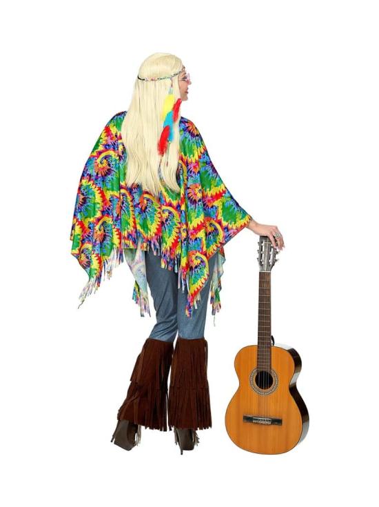 Fantasia Hippie Arco-Íris para Adultos.