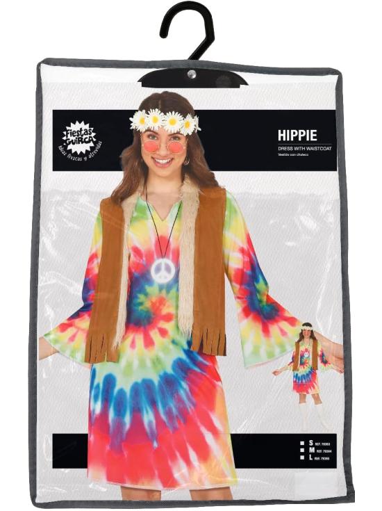 Fantasia Hippie Grafite para Mulheres