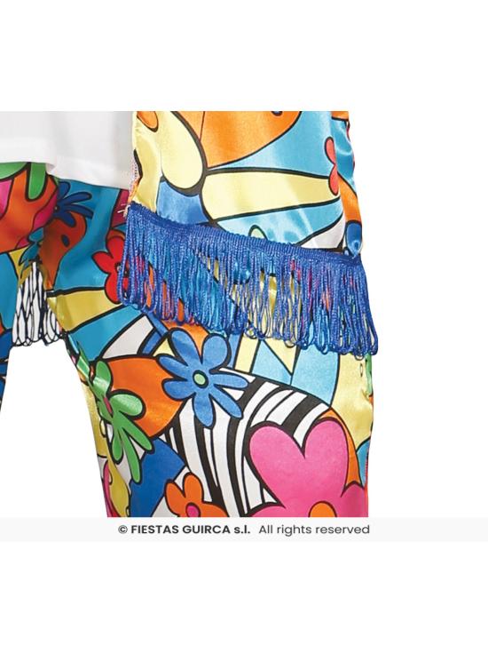 Fato de hippie Colgao Peta Feta para adulto