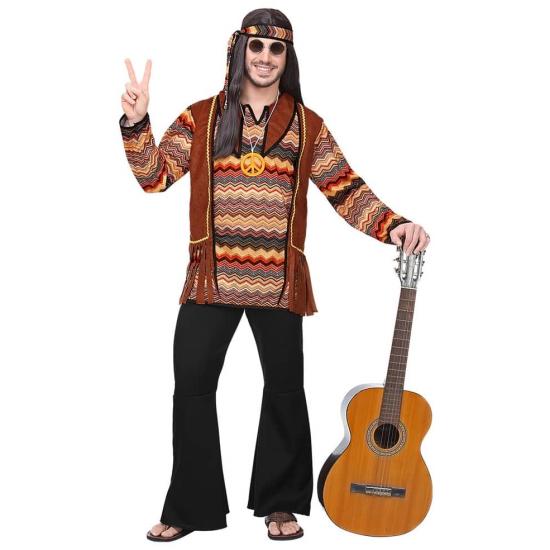 Fato de Comuna Hippie para adulto Fato de Comuna Hippie para adulto