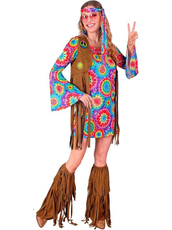 Fantasia hippie divertida para mulheres