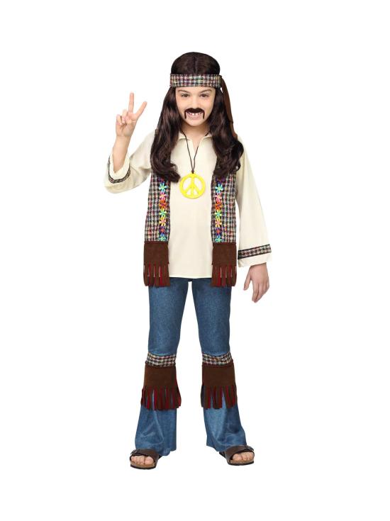 Fato de Hippie Paz e Amor para criança