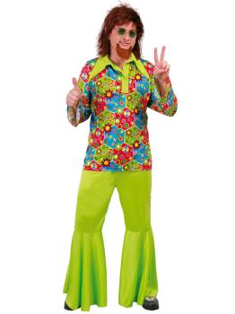 Fantasia hippie de poder de flor para adulto