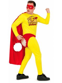 Fantasia de Homem Peidando para Adultos | Super-herói Engraçado