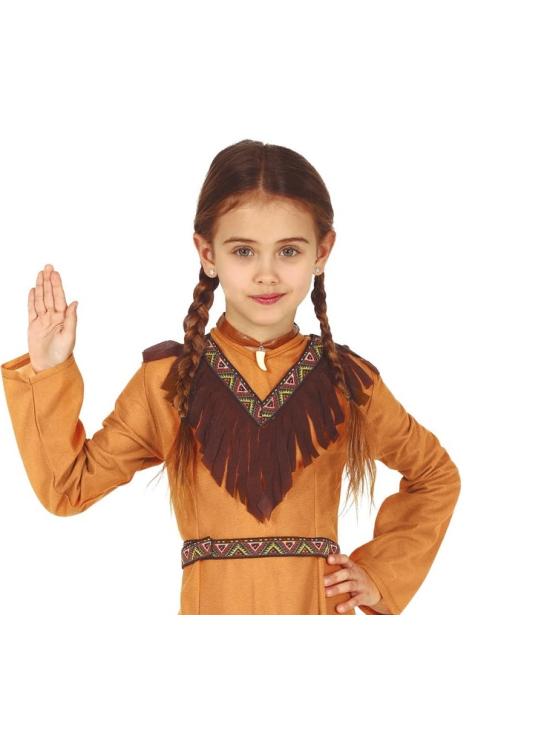 Fato de menina indiana Poca Hontas.
