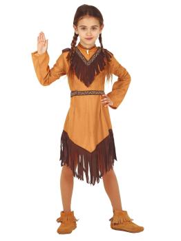 Fato de menina indiana Poca Hontas.