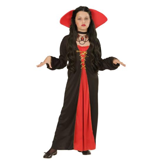 Traje de vampiro vitoriano.menina