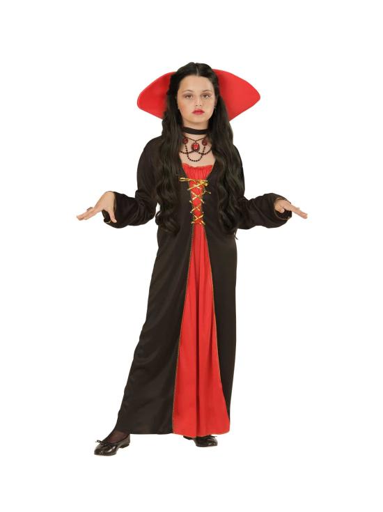 Traje de vampiro vitoriano.menina