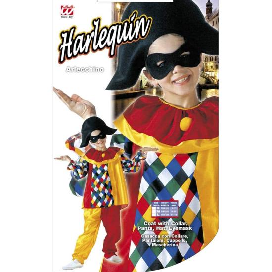 Fato infantil de Arlequim Veneziano.