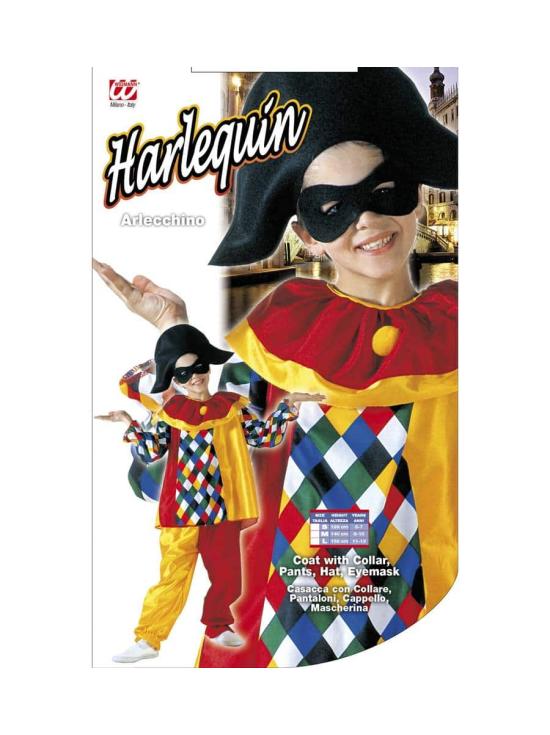 Fato infantil de Arlequim Veneziano.