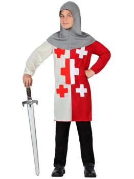 Fato de cruzado medieval infantil