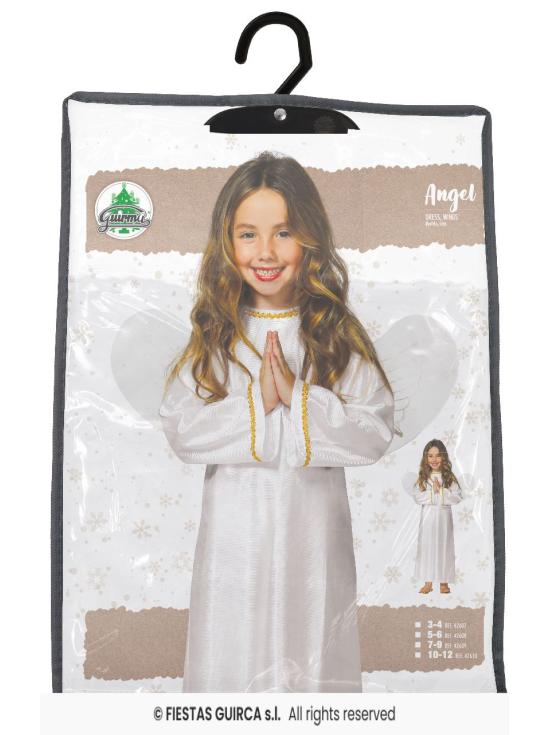 Fantasia infantil de anjo de Natal, tamanho unissex