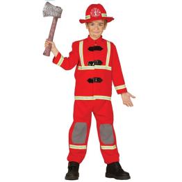Fantasia de bombeiro bombeiro tamanho infantil