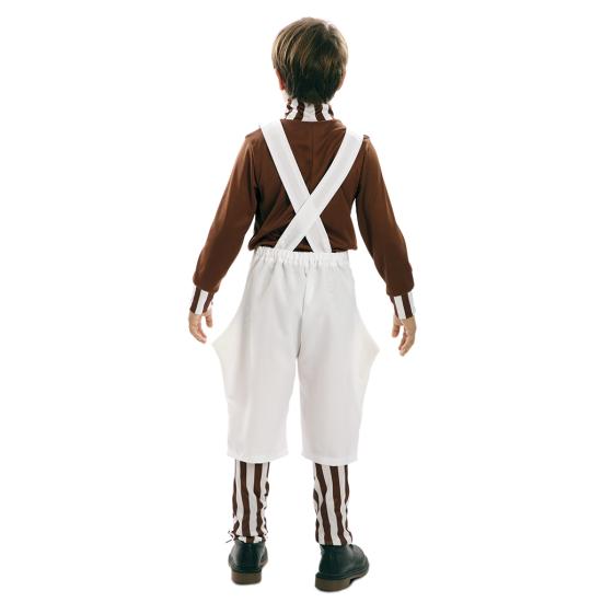 Fantasia infantil Sweet Pixie Oompa Loompa Willy Wonka,