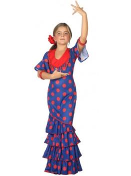 Fato infantil Azul Flamenco
