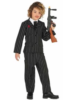 Fato de gangster infantil