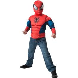 Fato de Homem-Aranha infantil tamanho único 4-6 anos