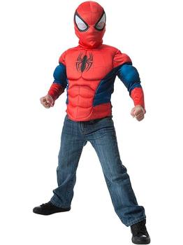 Fato de Homem-Aranha infantil tamanho único 4-6 anos