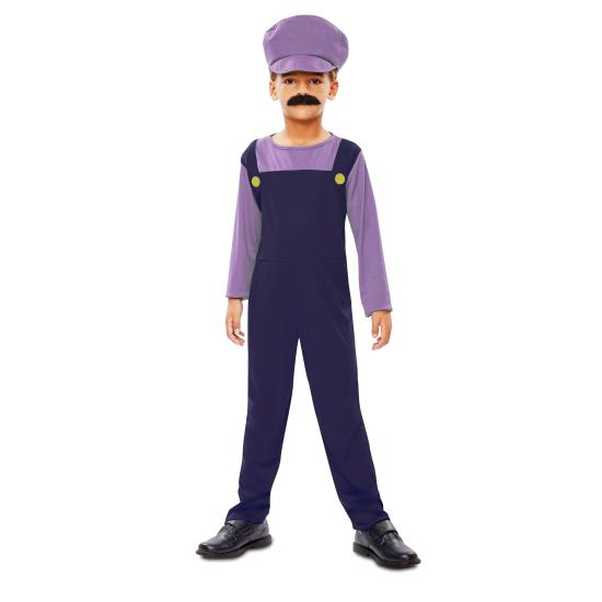 Fato infantil Super Mario Bros Waluigi