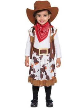 Fato de vaqueira infantil.
