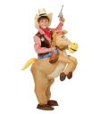 Fantasia de Cowboy Infantil com Cavalo Inflável, Tamanho Único