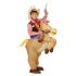 Fantasia de cowboy infantil com cavalo inflável tamanho único
