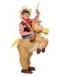 Fantasia de Cowboy Infantil com Cavalo Inflável, Tamanho Único