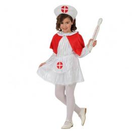 Fantasia de enfermeira de cuidados hospitalares infantis.