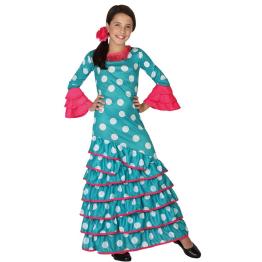 Fato infantil de Flamenco Azul.