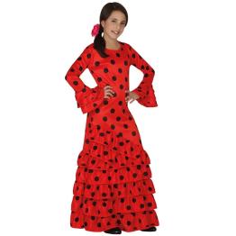 Fato infantil de Flamenco Vermelho